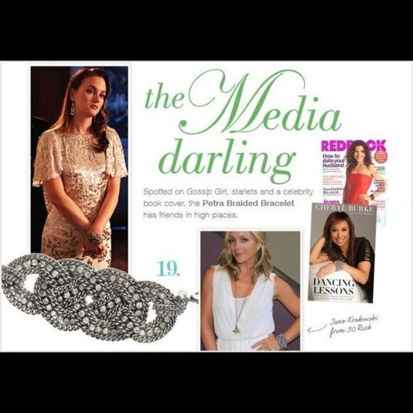 Stella & Dot Petra Braided Crystal Statement Bracelet - Picture 8 of 12